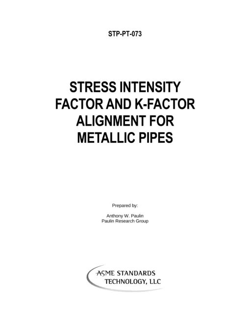 ASME STP-PT-073 pdf