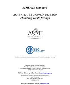 ASME A112.18.2/CSA B125.2-2020 pdf