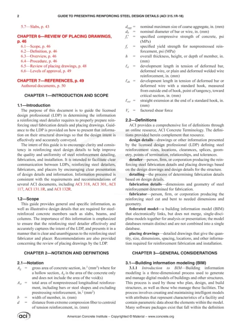 ACI 315R-18 pdf