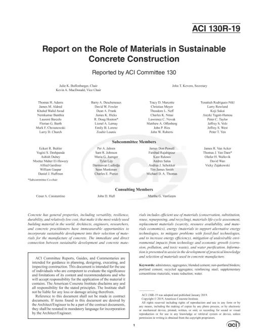 ACI 130R-19 pdf