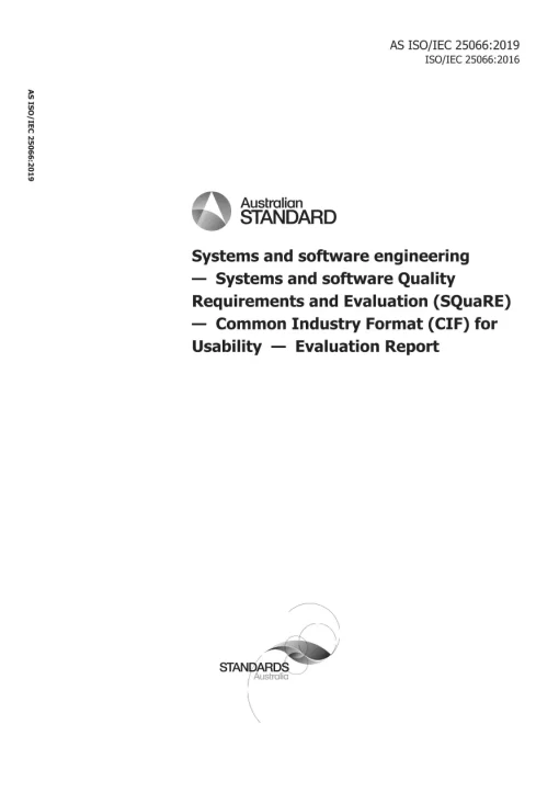 AS ISO/IEC 25066:2019 pdf