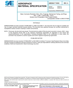 SAE AMS5643/H925A pdf