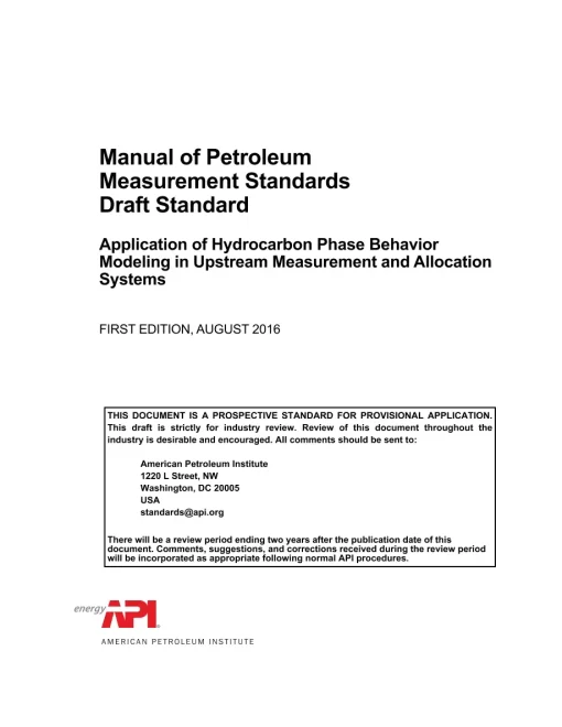 API MPMS Draft Standard pdf