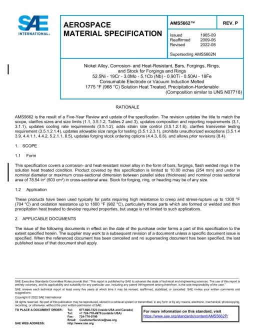 SAE AMS5662P pdf