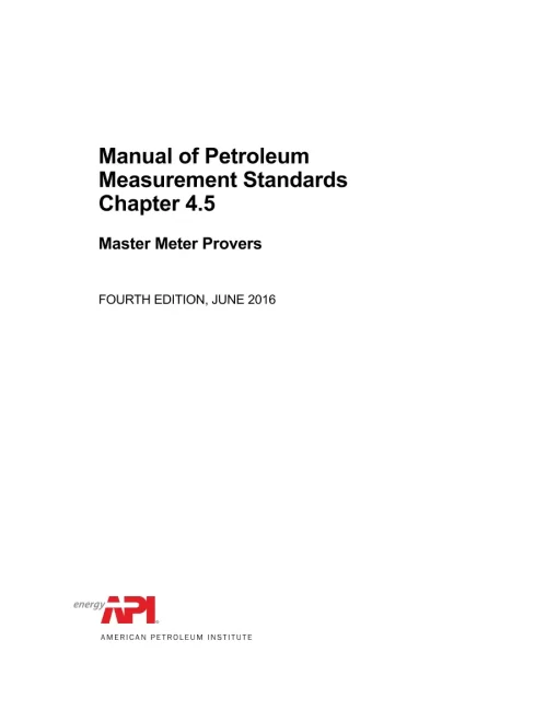 API MPMS Chapter 4.5 pdf