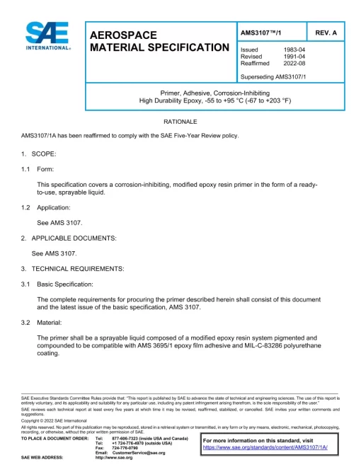 SAE AMS3107/1A pdf