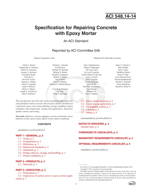 ACI 548.14-14 pdf