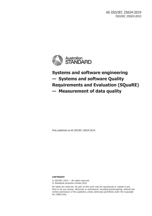 AS ISO/IEC 25024:2019 pdf