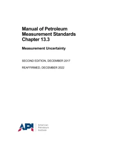 API MPMS Chapter 13.3 (R2022) pdf