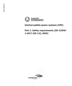 AS 62040.1:2019 pdf