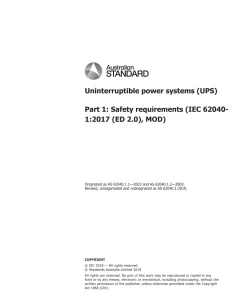 AS 62040.1:2019 pdf