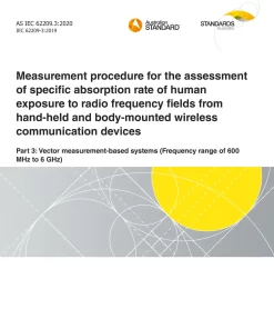 AS IEC 62209.3:2020 pdf