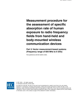 AS IEC 62209.3:2020 pdf