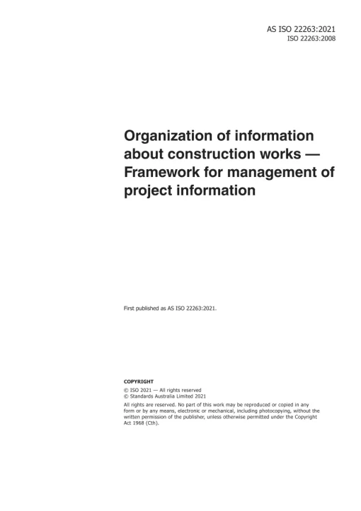 AS ISO 22263:2021 pdf