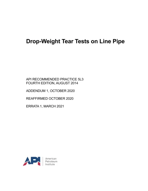 API RP 5L3 (R2020) pdf