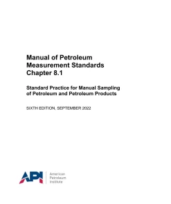 API MPMS Chapter 8.1 pdf