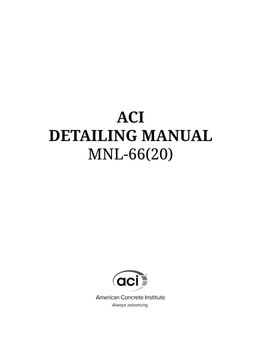 ACI MNL-66(20) pdf