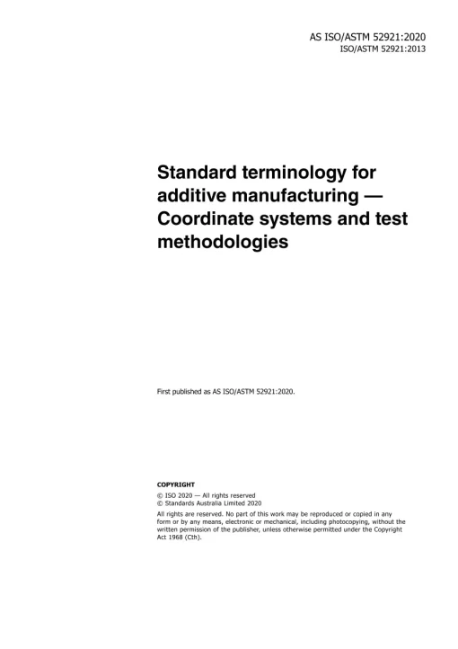 AS ISO/TM 52921:2020 pdf