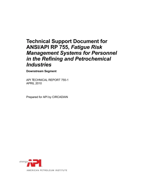 API TR 755-1:2010 pdf