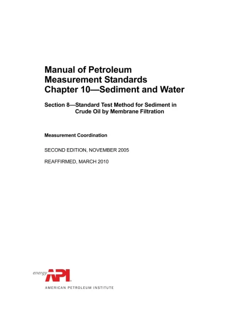 API MPMS Chapter 10.8 (R2010) pdf