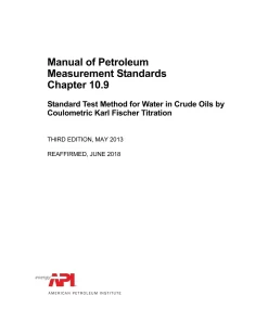 API MPMS Chapter 10.9 (R2018) pdf