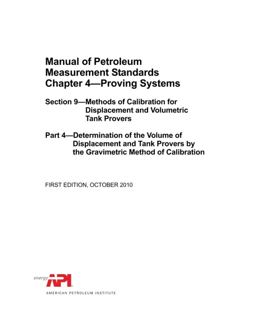 API MPMS Chapter 4.9. Part 4 (R2021) pdf