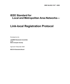 IEEE 802.1CS-2020 pdf