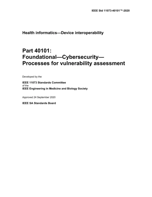 IEEE 11073-40101-2020 pdf