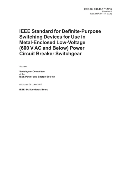 IEEE C37.13.1-2016 pdf