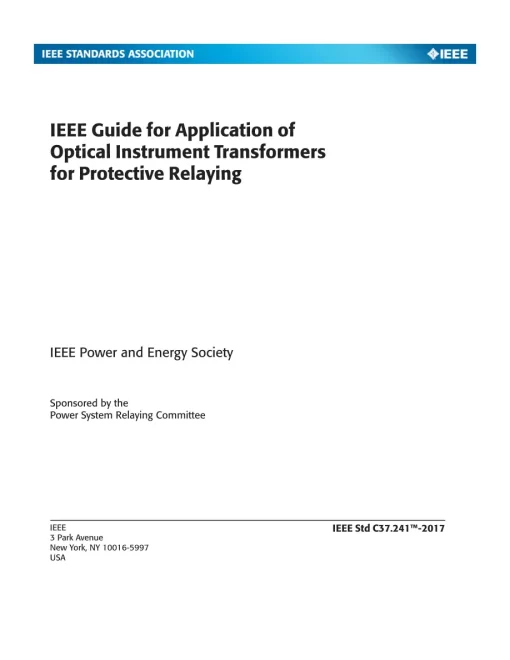 IEEE C37.241-2017 pdf