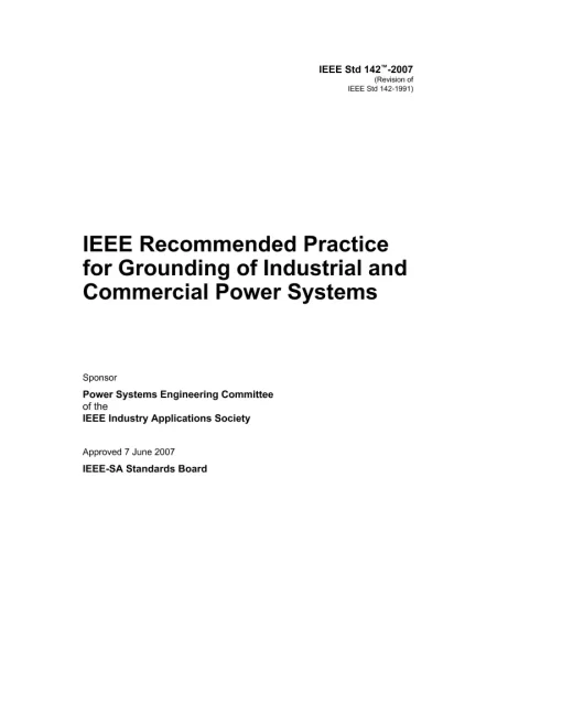 IEEE 142-2007 pdf