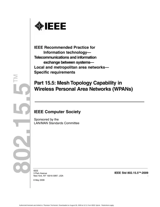 IEEE 802.15.5-2009 pdf