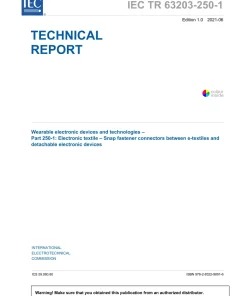 BS PD IEC TR 63203-250-1:2021 pdf