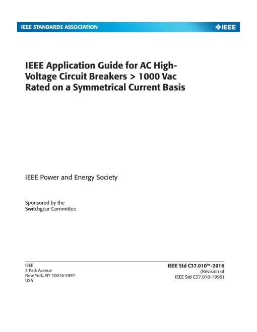 IEEE C37.010-2016 pdf