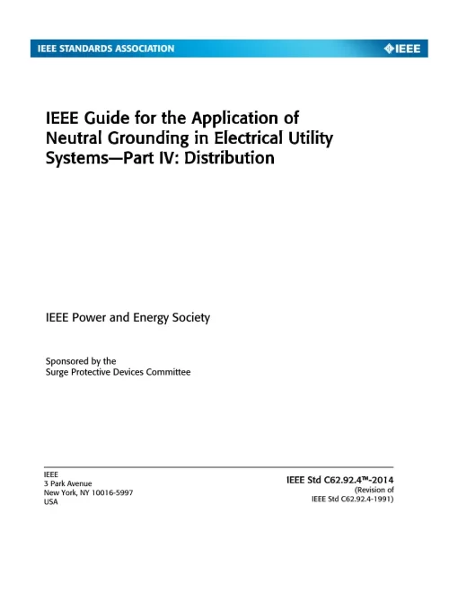 IEEE C62.92.4-2014 pdf