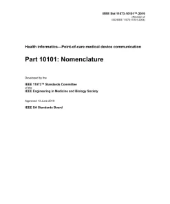 IEEE 11073-10101-2019 pdf