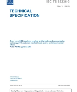 BS PD IEC TS 63236-3:2021 pdf