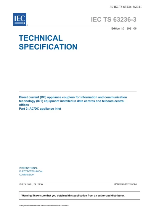 BS PD IEC TS 63236-3:2021 pdf