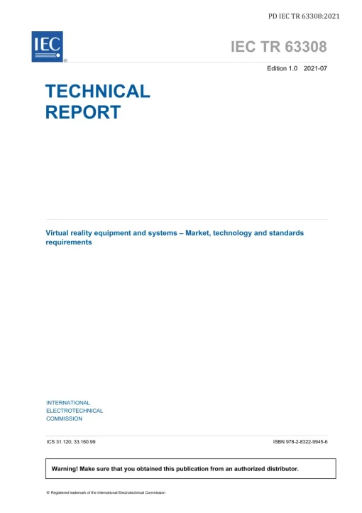 BS PD IEC TR 63308:2021 pdf