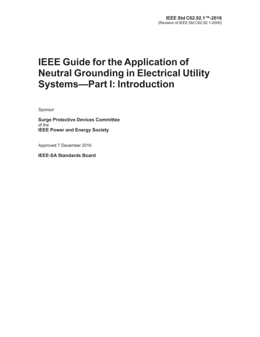 IEEE C62.92.1-2016 pdf