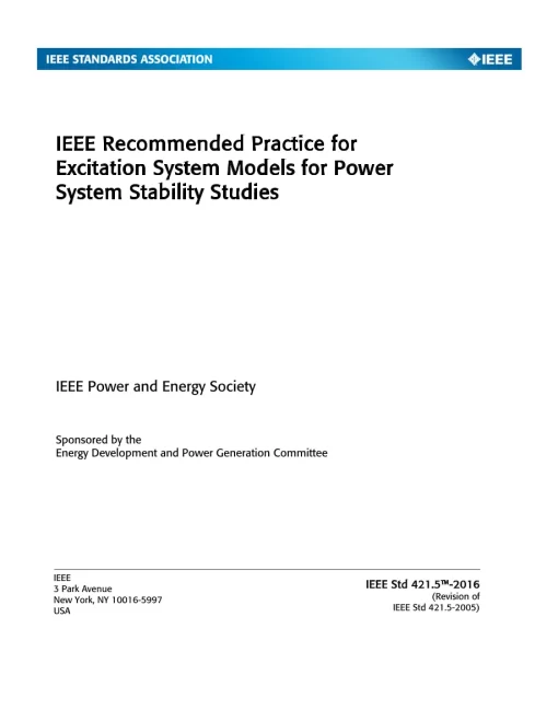 IEEE 421.5-2016 pdf