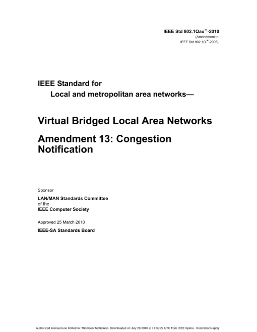 IEEE 802.1Qau-2010 pdf