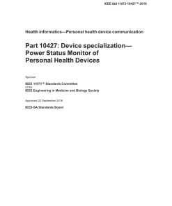 IEEE 11073-10427-2016 pdf