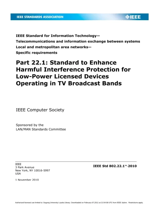 IEEE 802.22.1-2010 pdf