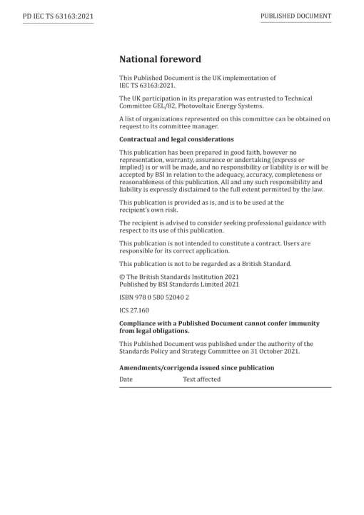 BS PD IEC TS 63163:2021 pdf