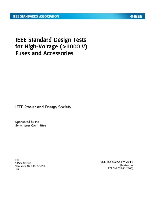 IEEE C37.41-2016 pdf