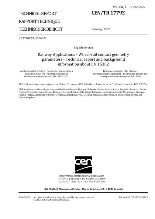 BS PD CEN/TR 17792:2022 pdf