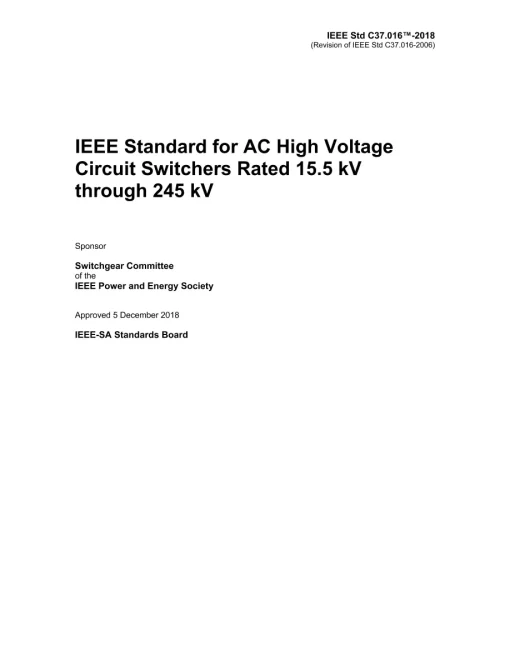 IEEE C37.016-2018 pdf