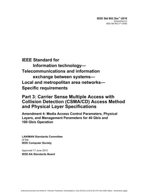 IEEE 802.3ba-2010 pdf