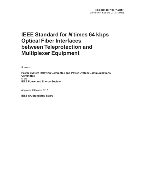 IEEE C37.94-2017 pdf